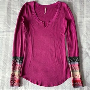 Free People Kombucha Patterned Cuff Thermal